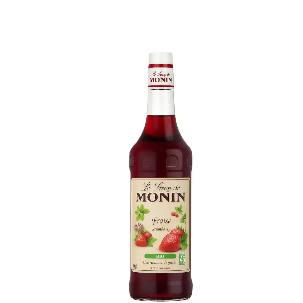 MONIN Sirop Goût Fraise Bio