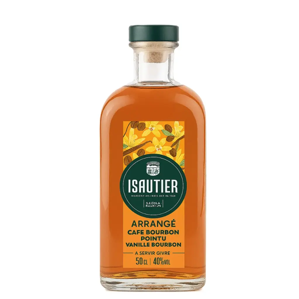 ISAUTIER Rhum Arrangé Café Bourbon Pointu Vanille Bourbon 40°