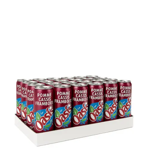 [OASPOCFR-CANS-0330-0024] OASIS Aromatisée au Jus de Fruit Saveur Pomme Cassis Framboise