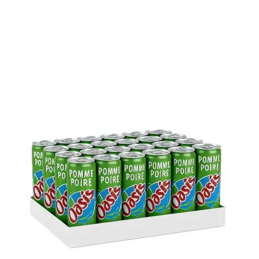 [OASPOMPO-CANS-0330-0024] OASIS Aromatisée au Jus de Fruit Saveur Pomme et Poire