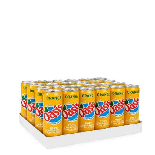 [OASORANG-CANS-0330-0024] OASIS Boisson Aromatisée au Jus de Fruit Saveur Orange