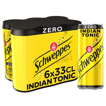 [SCHWIT0S-CANS-0330-0006] SCHWEPPES Indian Tonic ZERO Boisson Gazeuse aux Extraits de Quinine
