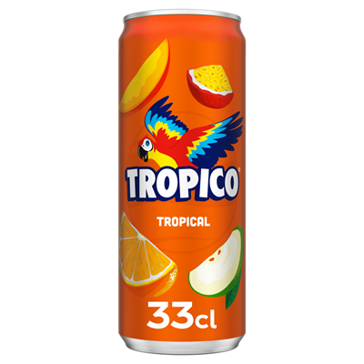 [TROPTROP-CANS-0330-0024] TROPICO Tropical Boisson Rafraichissante Aux Fruits et à l'Eau de Source