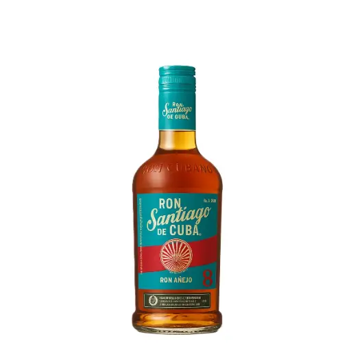 [SDCURHU8-VERR-0700-0001] SANTIAGO DE CUBA Rhum 8 ans 40°
