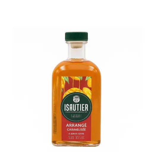 [ISAUMACA-VERR-0500-0001] ISAUTIER Rhum Arrangé Mangue Caramélisée 40°