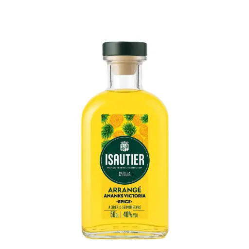 [ISAUANVI-VERR-0500-0001] ISAUTIER Rhum arrangé Ananas Victoria 40°