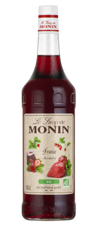 [MON1FBIO-PLAS-1000-0001] MONIN Sirop Goût Fraise Bio